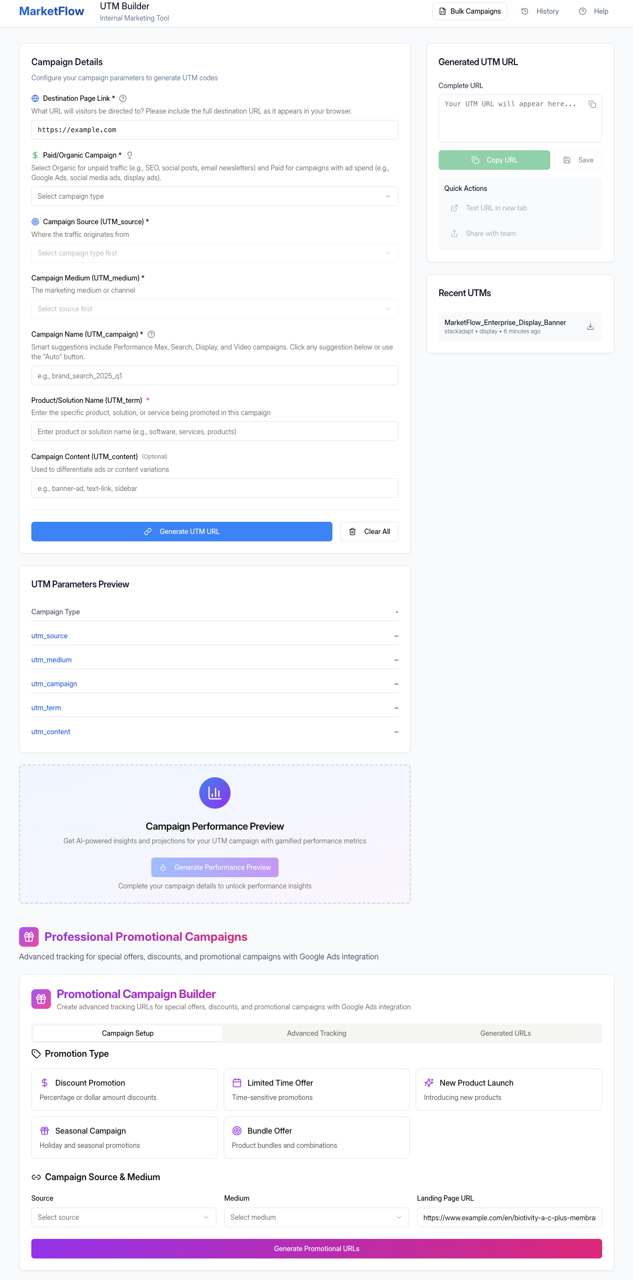 UTM Builder & Tracker